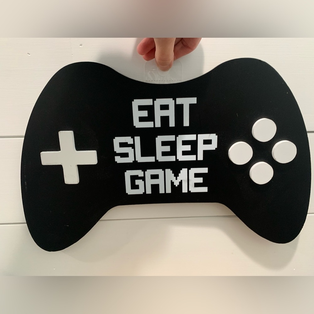 Brand new, Hobby Lobby, eat sleep game, wall decor.